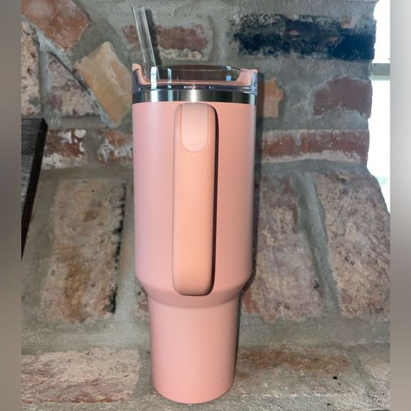 Starbucks X Stanley Summer 2023 40 oz pink peachy color Live Show Feature - Picture 8 of 8